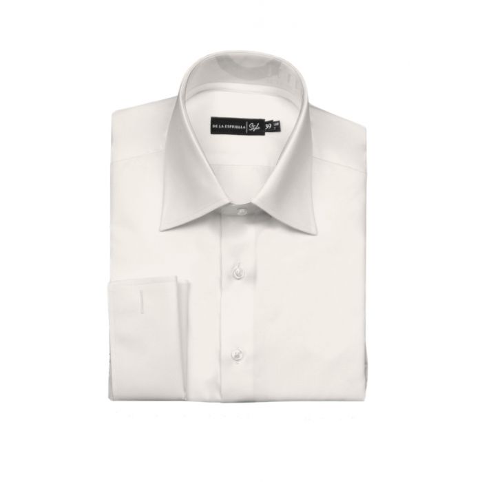 Comprensión Regan Alojamiento Camisa formal blanca mancornas para hombre - DELAESPRIELLA STYLE