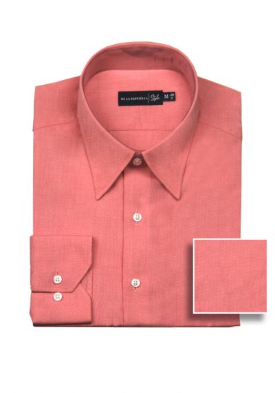 Camisa color salmón para hombre