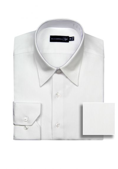 Camisa casual líneas blancas para hombre