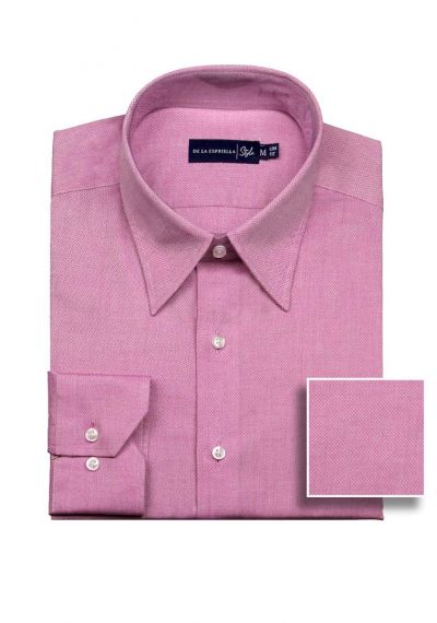 Camisa casual color rosado para hombre