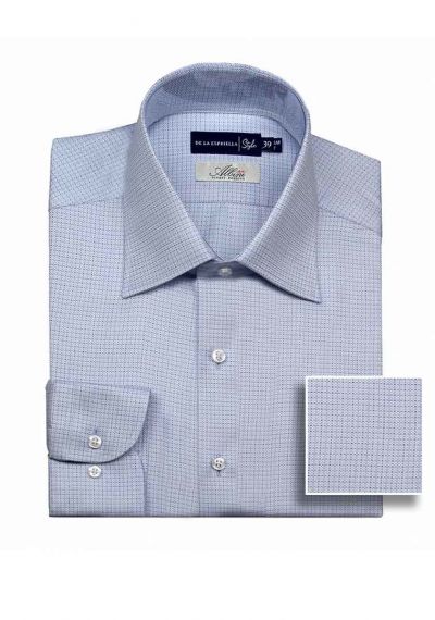 Camisa formal para hombre azul con diseño