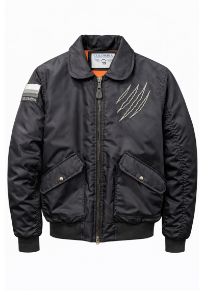 Chaqueta tigre super nylon negra