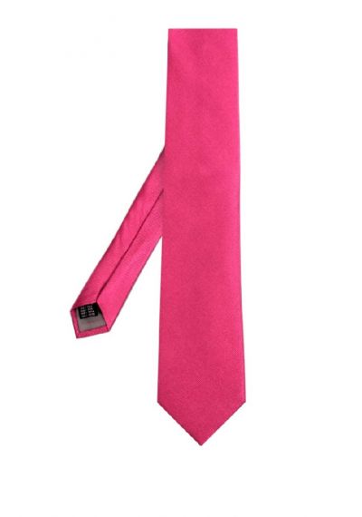 Corbata seda italiana unicolor rosado