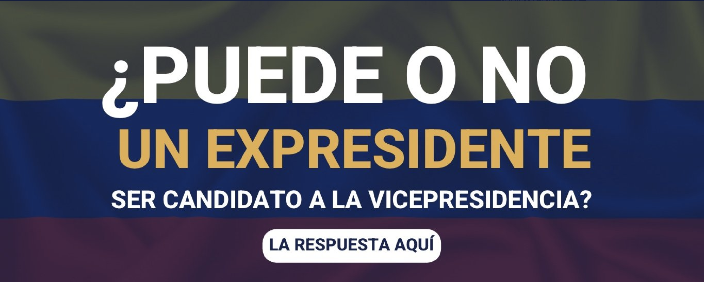 ¿Puede un expresidente ser candidato a la vicepresidencia? Abelardo De La Espriella explica